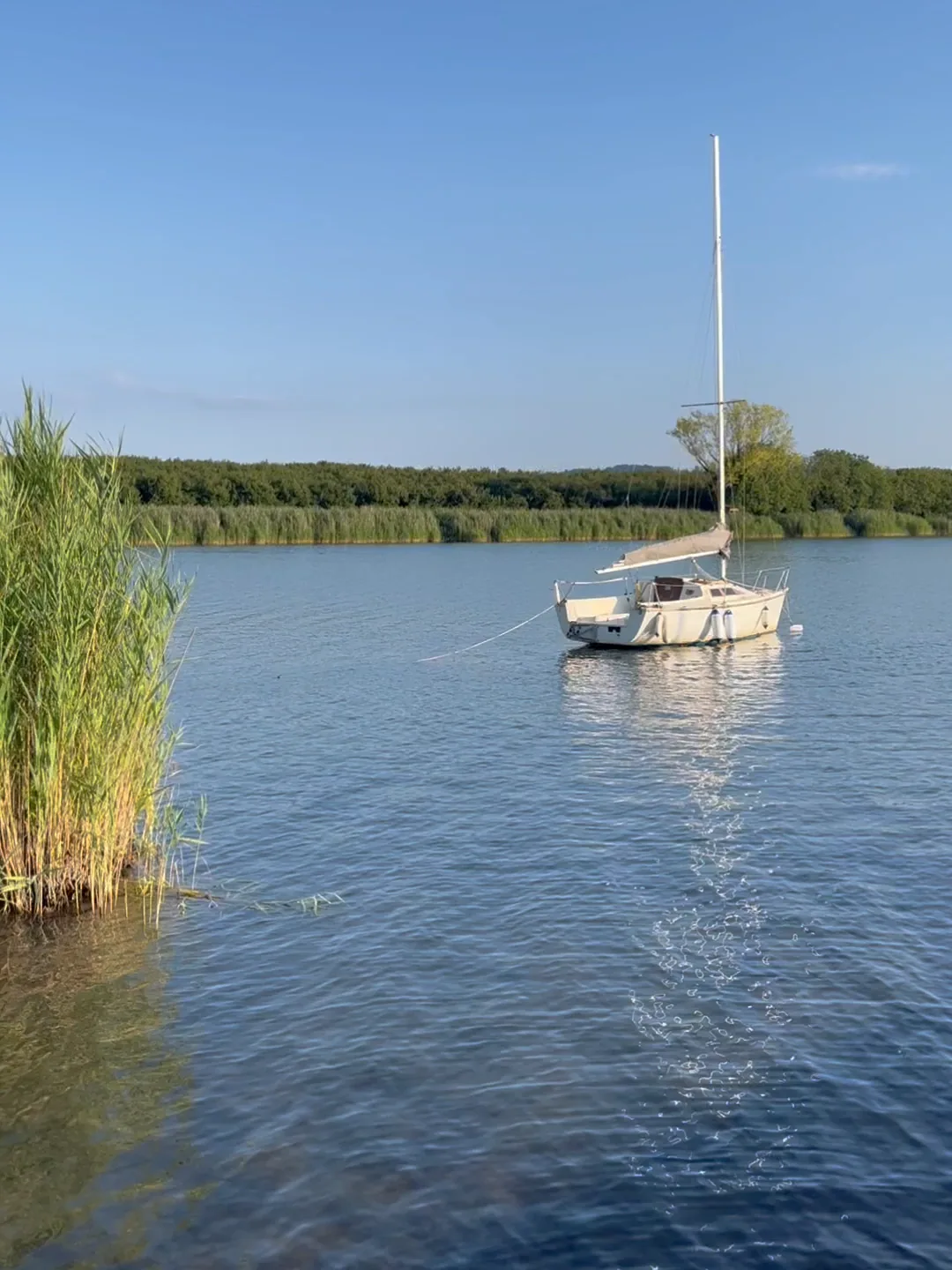 Tramonto sul Lago di Vico, riserva naturale della Tuscia vicino a Viterbo